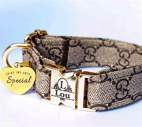 gucci dog collar and leash set sale|authentic gucci dog collar.